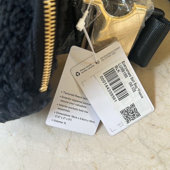 Everywhere BELT BAG Fleece black Fanny Pack LAST CHANCE Lululemon - Picture 15 of 16